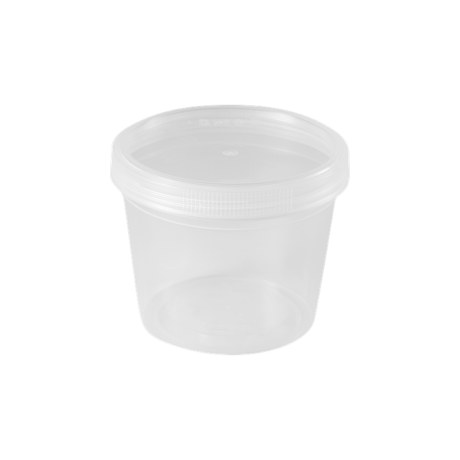 부원KH 원형용기 스크루 92Ø 중 300ml, 투명
